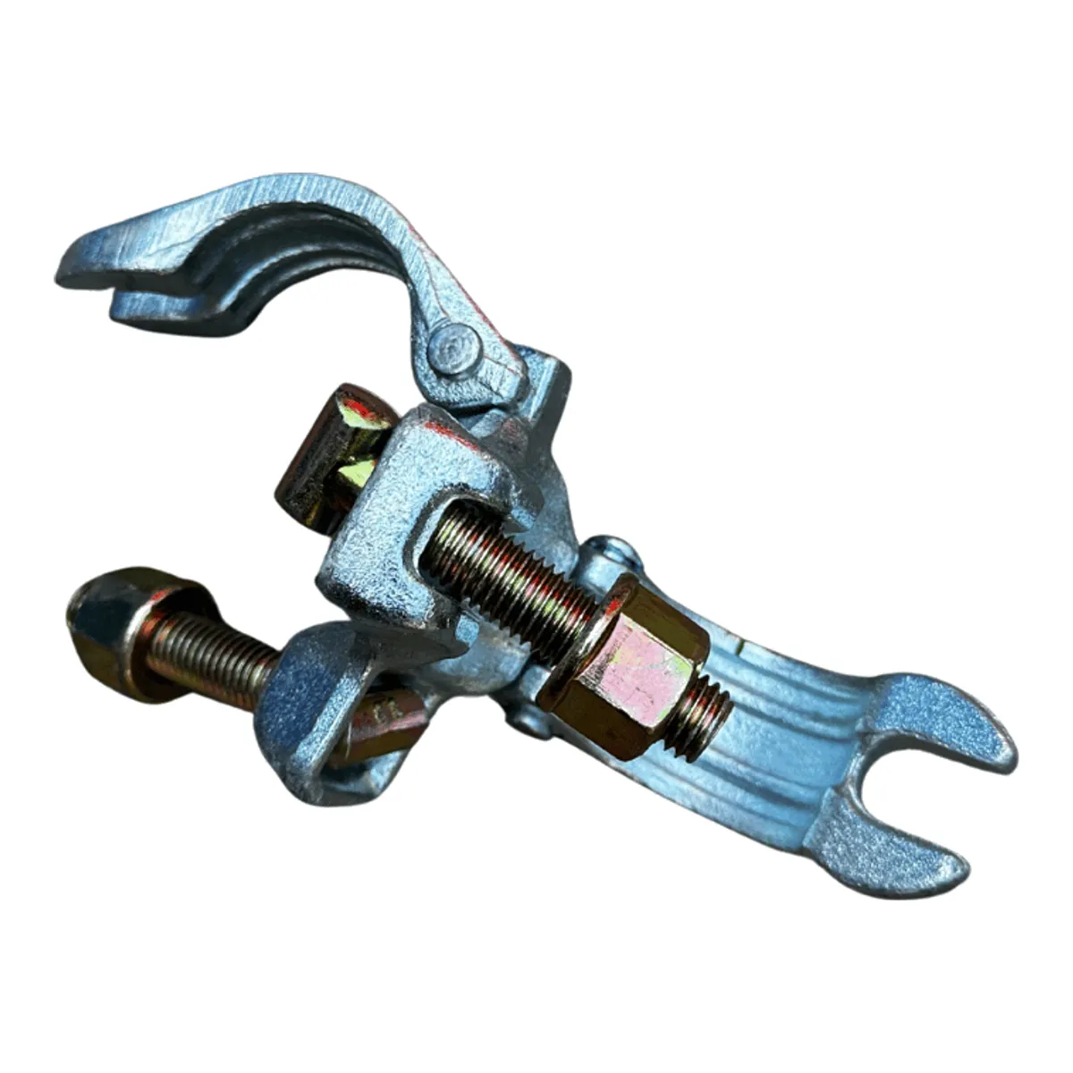 Collier orthogonal d'échafaudage en acier galvanisé, serrage par boulons